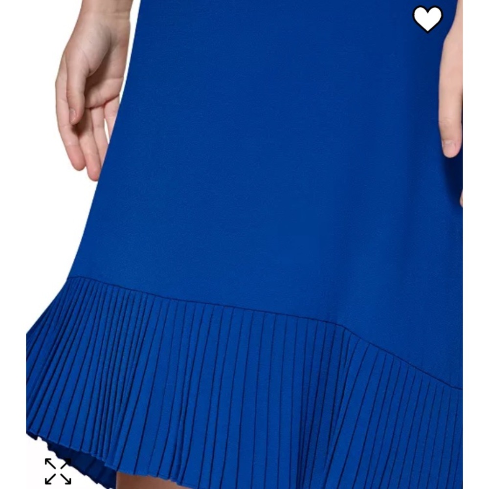 KENSIE💙EUC PLEATED FAUX HALTER COCKTAIL DRESS - Picture 14 of 15